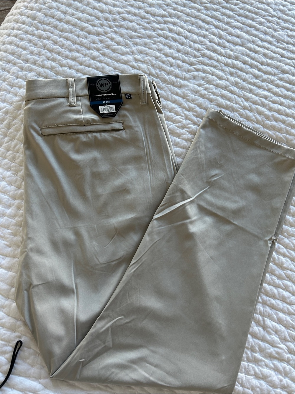 Men’s Weatherproof Classic Performance Chino Pants. Size 40x32. NWT